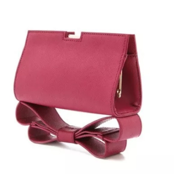 Zac Posen milla red orchid clutch - Picture 4 of 5